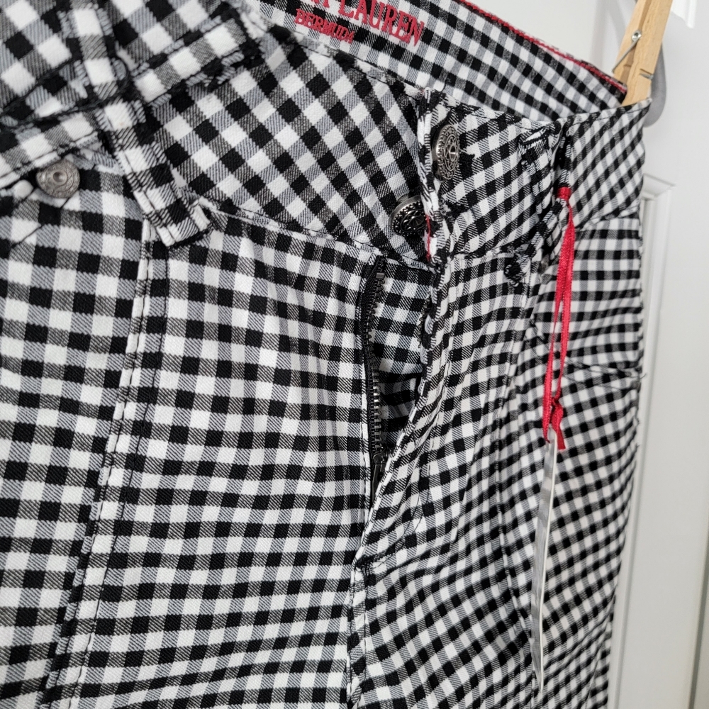 NWT checkered pin-up style shorts - Picture 3 of 9